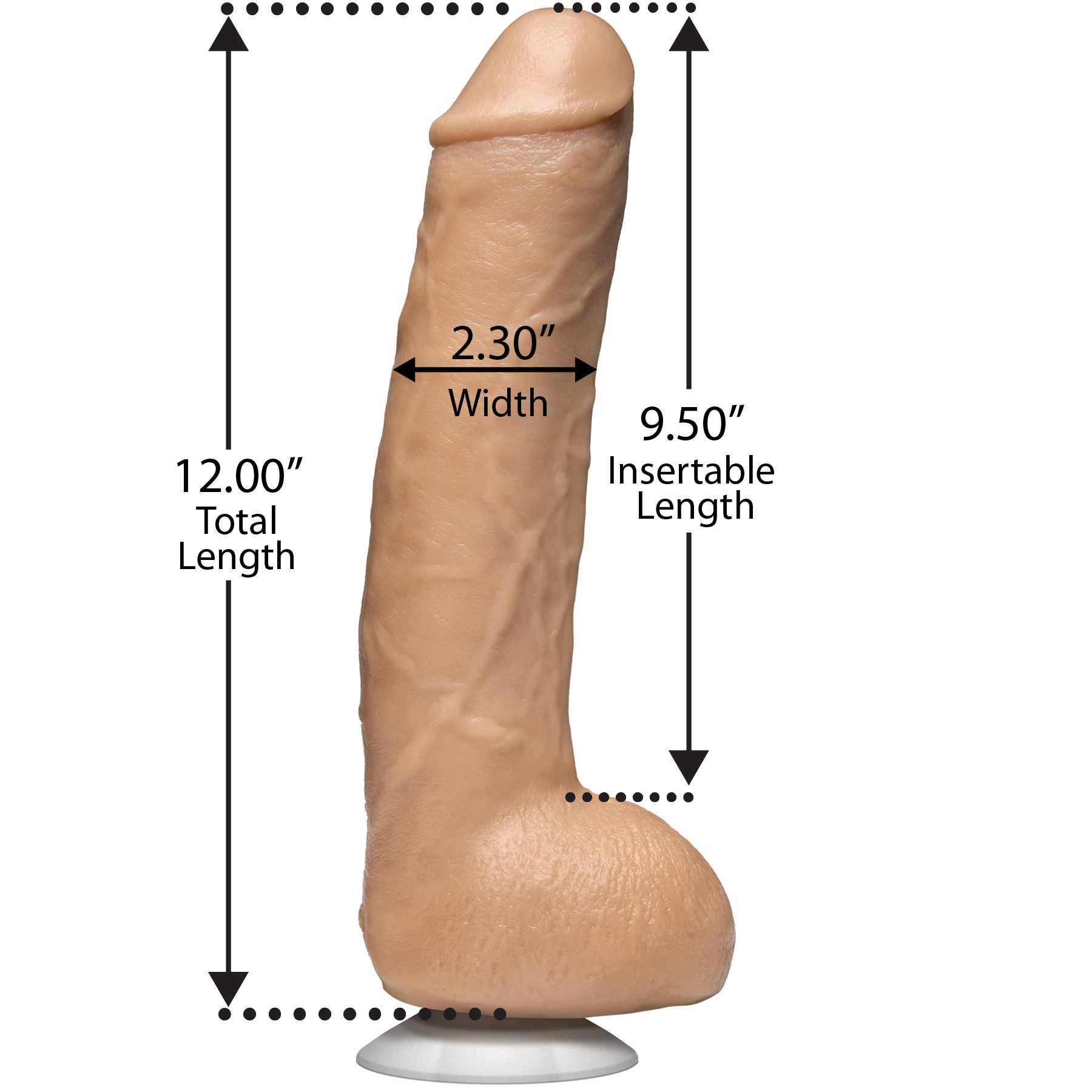 Signature Cocks Legendary John Holmes Realistic Cock 9.5in