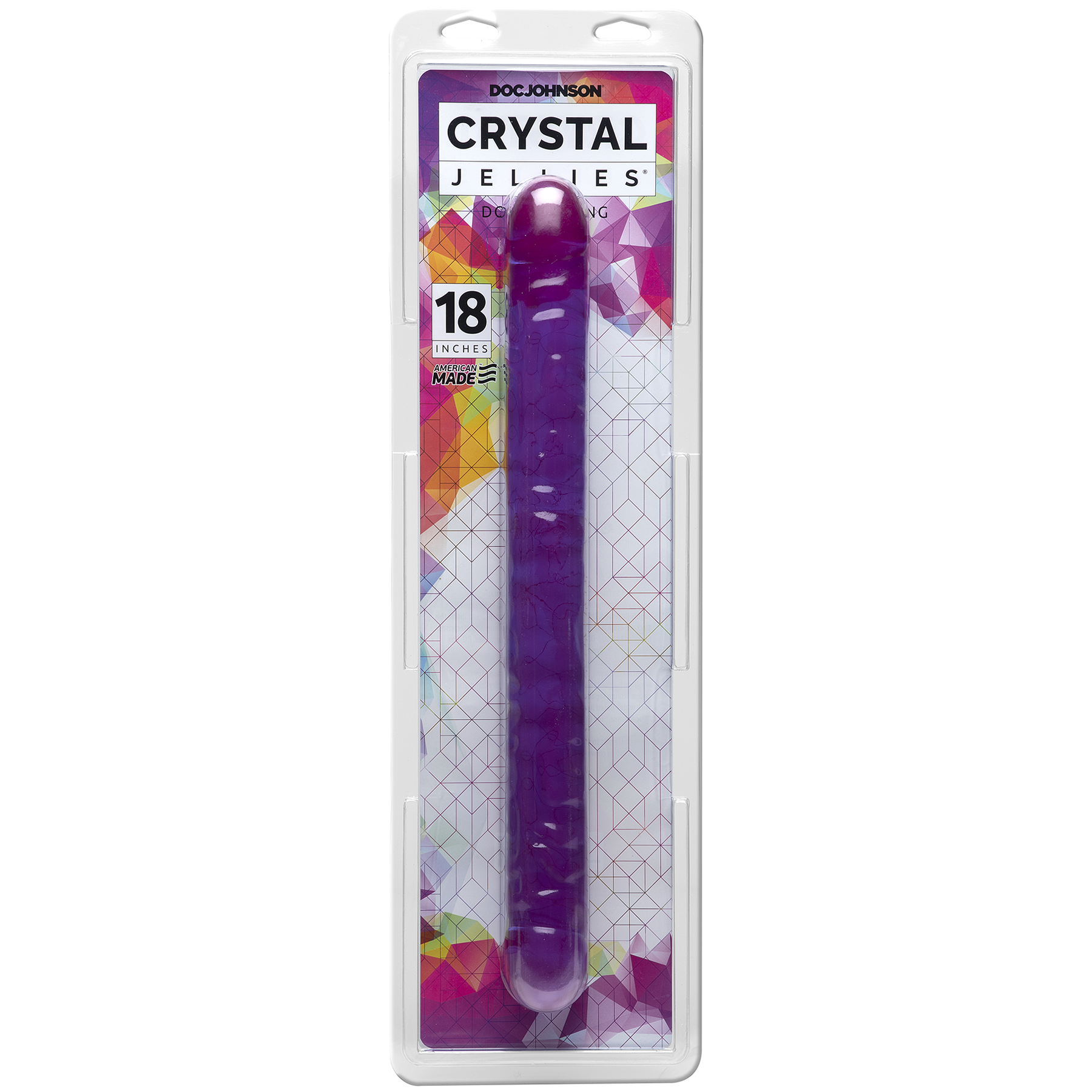 Crystal Jellies - Double Dong Purple 18in