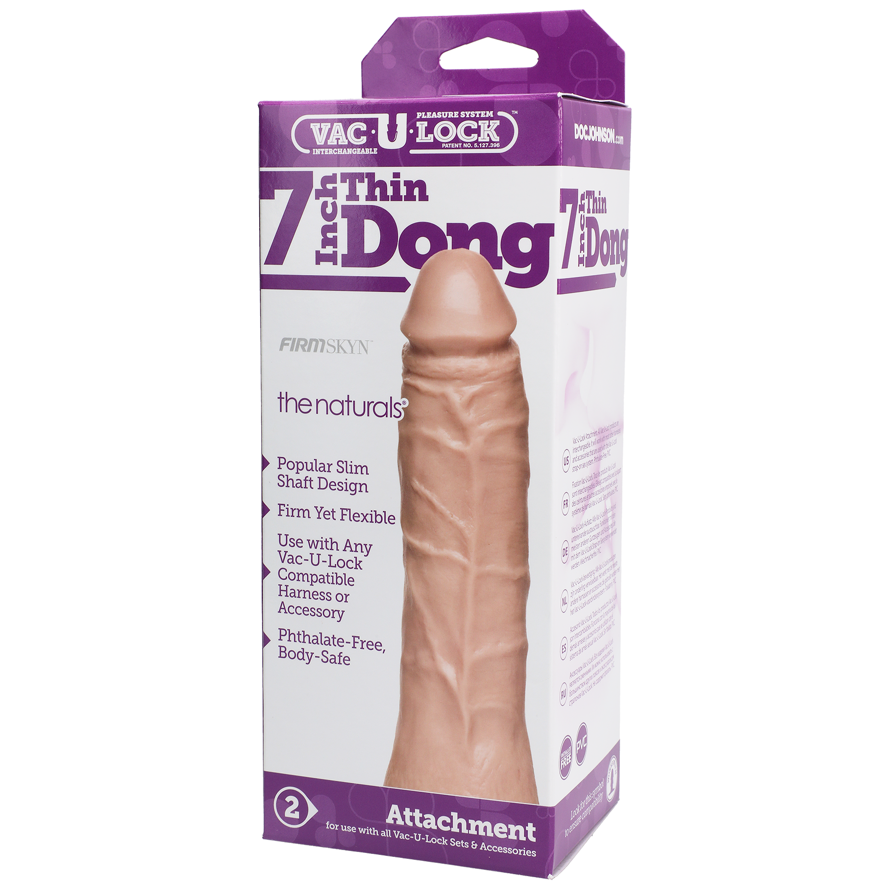 Vac-U-Lock - 7 Inch Thin Dong - The Naturals®