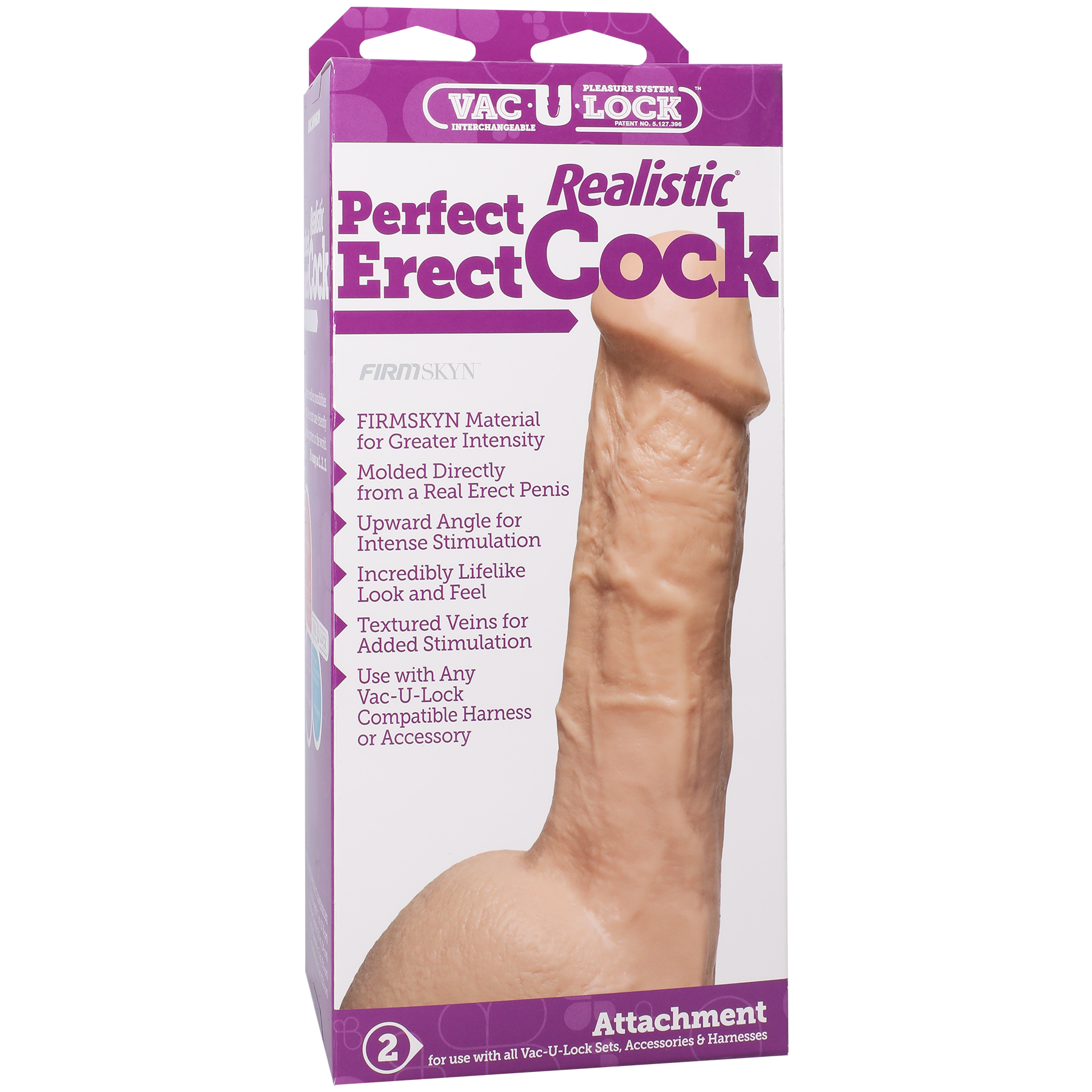 Vac-U-Lock - Perfect Erect Realistic® Cock