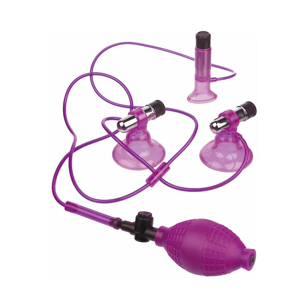 Pipedream Fetish Fantasy Series 6-Piece Vibrating Triple Suckers Kit