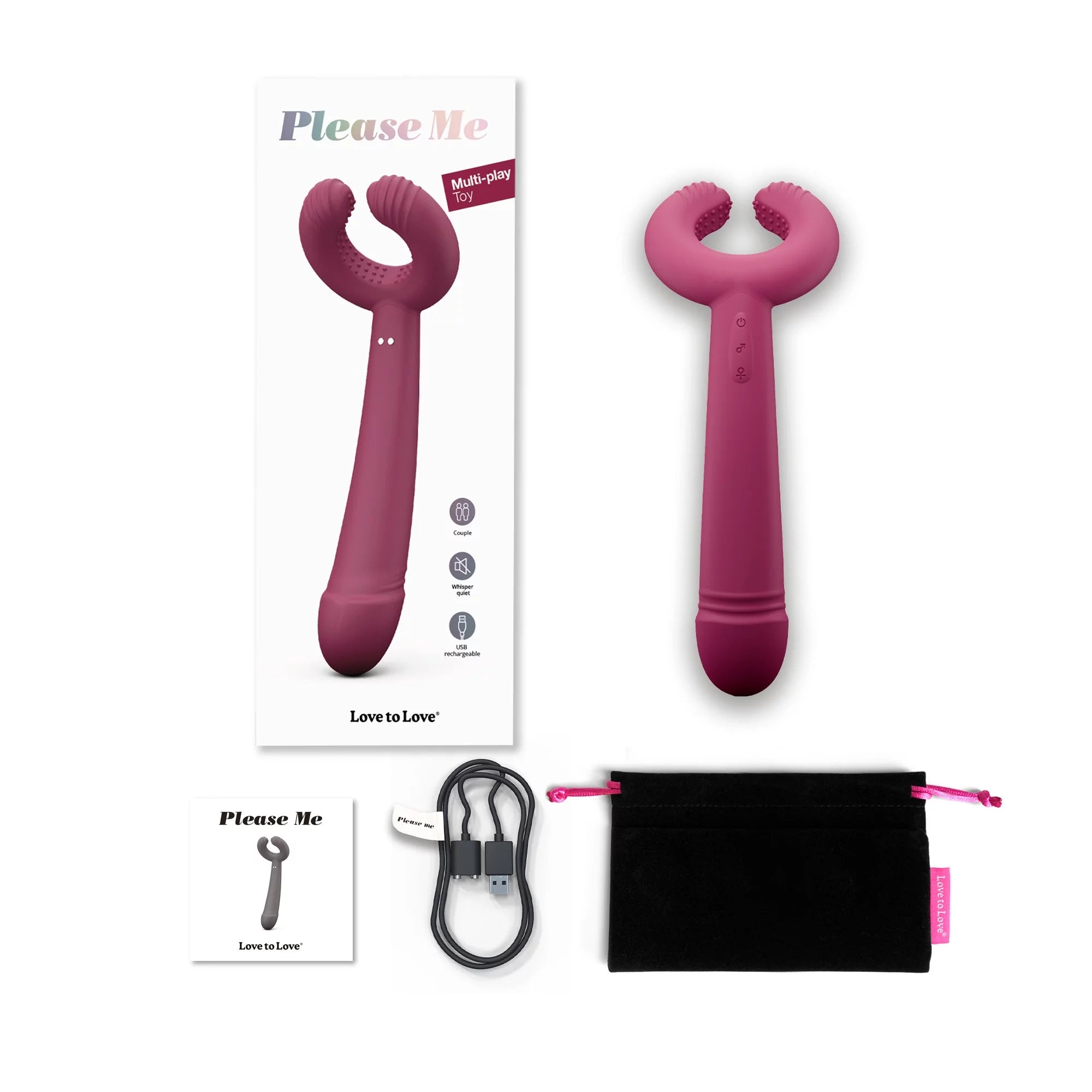 Please Me Rechargeable Silicone Vibrator