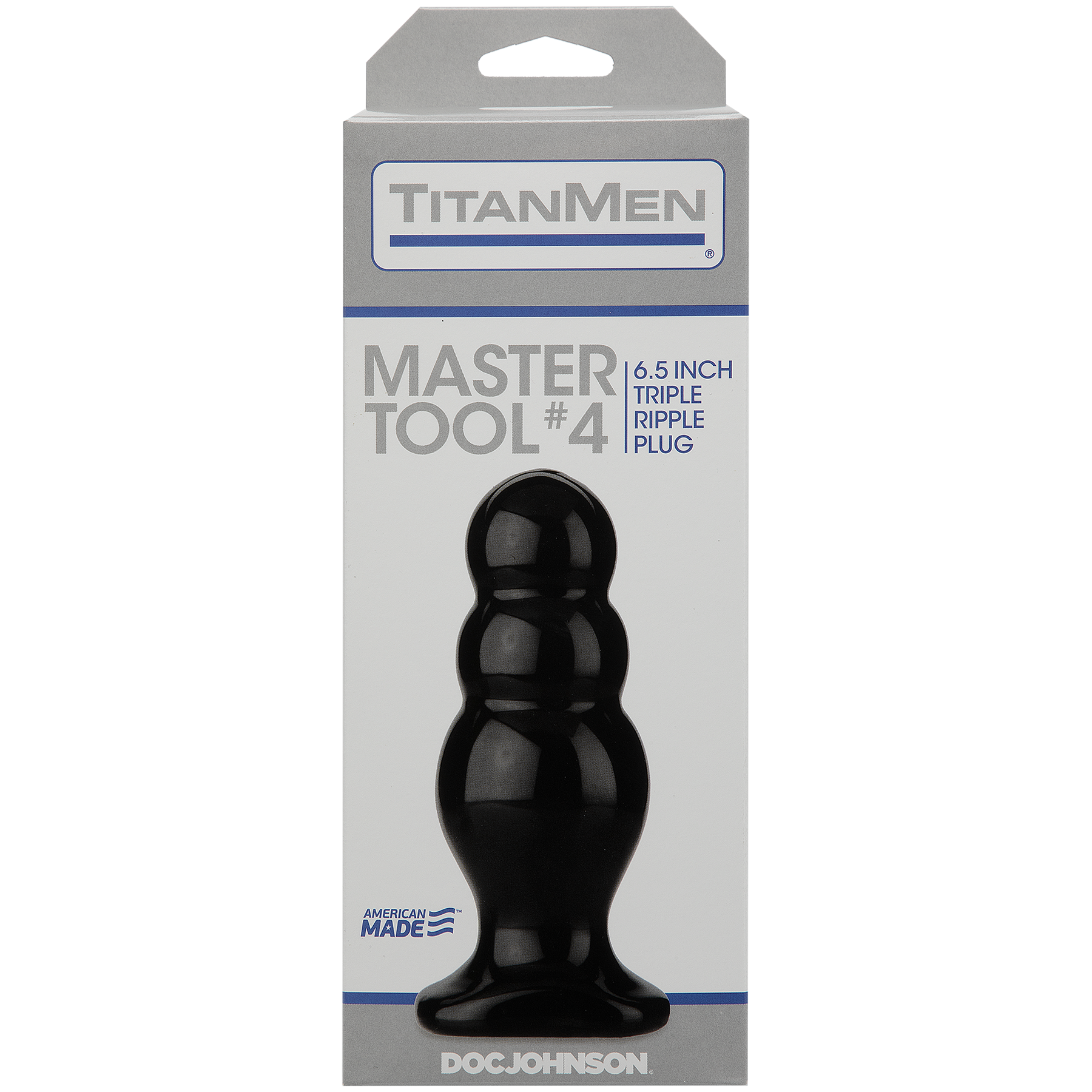 TitanMen Master Tool #4 Triple Ripple Anal Plug 6.5in