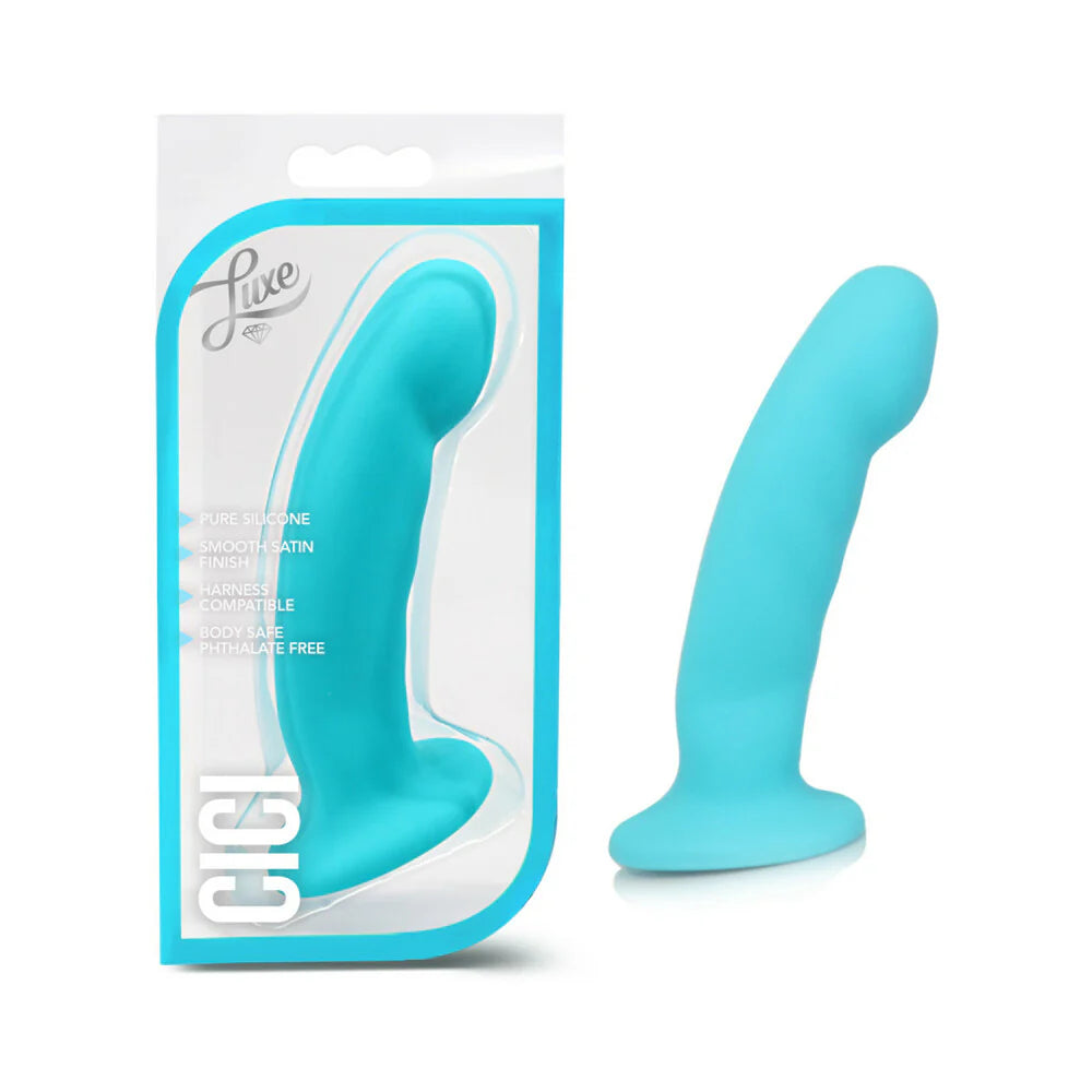 Blush Luxe Cici 6.5 in. Curved Silicone Dildo