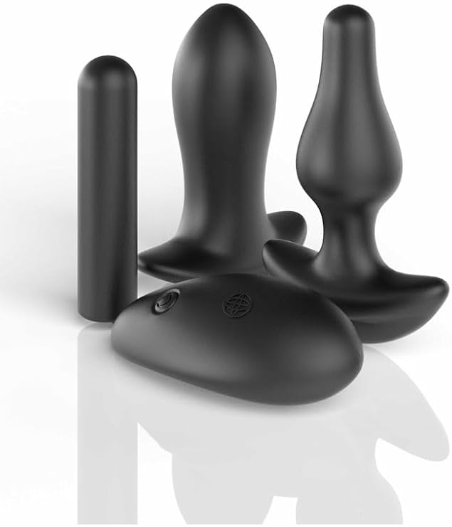 Pipedream Hookup Panties Remote Triple Teaser With Anal Plug Set & Bullet Black XL-XXL