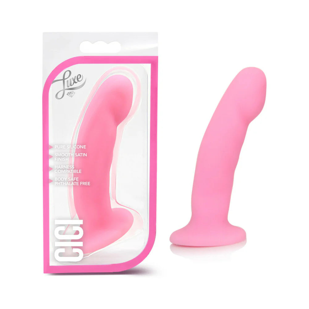 Blush Luxe Cici 6.5 in. Curved Silicone Dildo