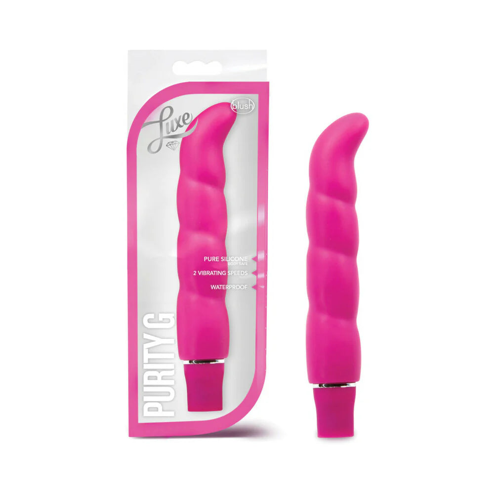 Blush Luxe Purity G Silicone Slimline G-Spot Vibrator