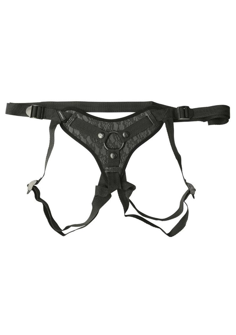 Sportsheets Sincerely Lace Adjustable Strap-On Harness Black