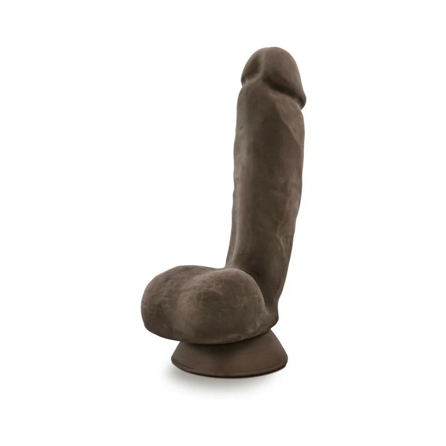 Blush Au Naturel Jerome 8.5 in. Posable Dual Density Dildo with Balls & Suction Cup