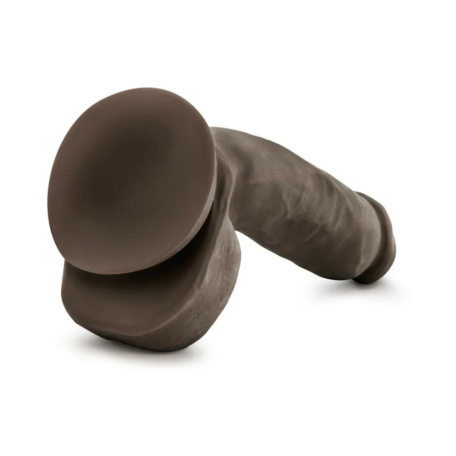 Blush Au Naturel Jerome 8.5 in. Posable Dual Density Dildo with Balls & Suction Cup