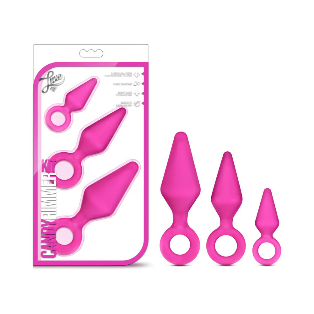 Blush Luxe Candy Rimmer 3-Piece Silicone Anal Plug Kit
