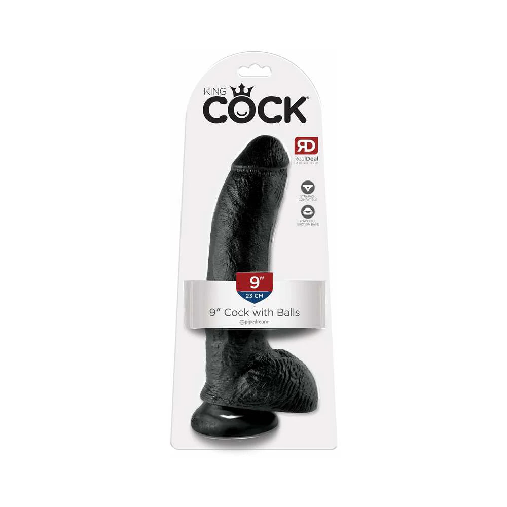 Pipedream King Cock 9 in. Cock With Balls Realistic Suction Cup Dildo