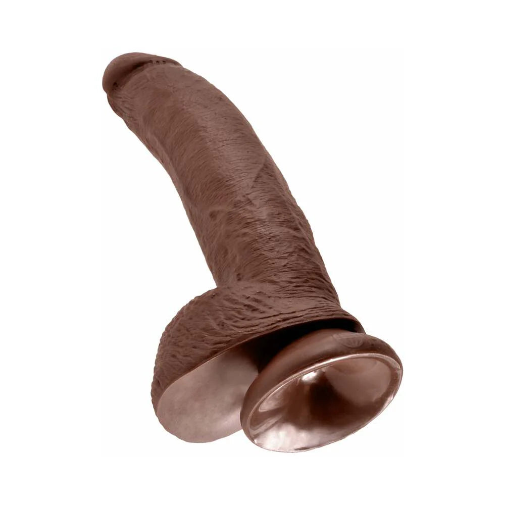 Pipedream King Cock 9 in. Cock With Balls Realistic Suction Cup Dildo