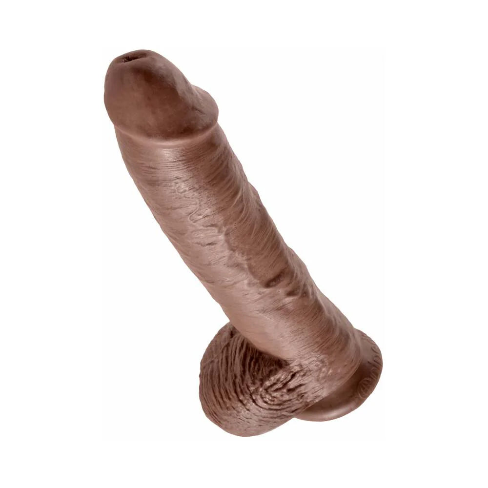 Pipedream King Cock 10 in. Cock With Balls Realistic Suction Cup Dildo