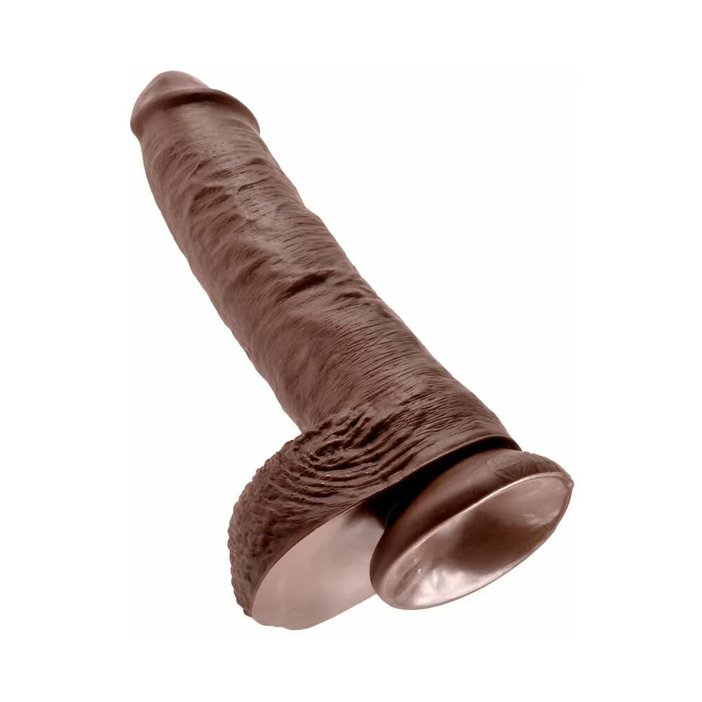 Pipedream King Cock 10 in. Cock With Balls Realistic Suction Cup Dildo