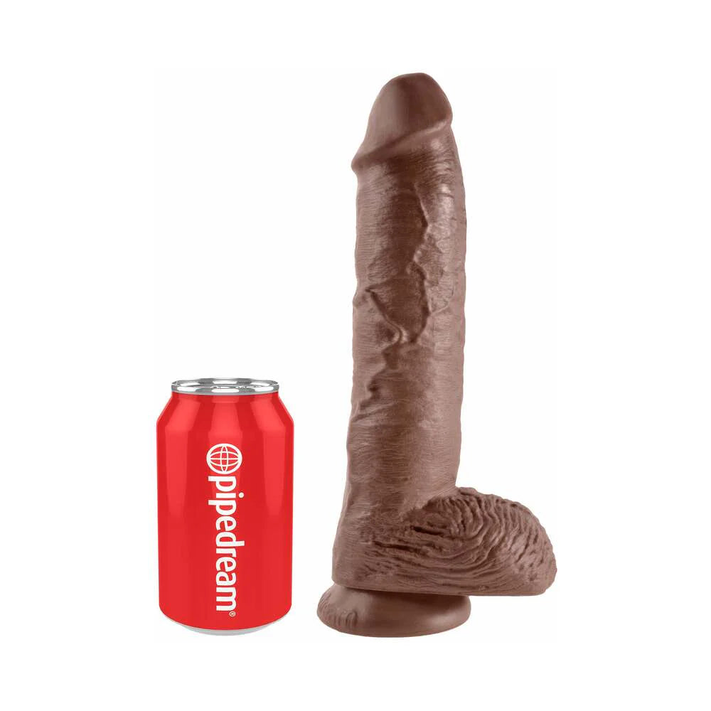 Pipedream King Cock 10 in. Cock With Balls Realistic Suction Cup Dildo