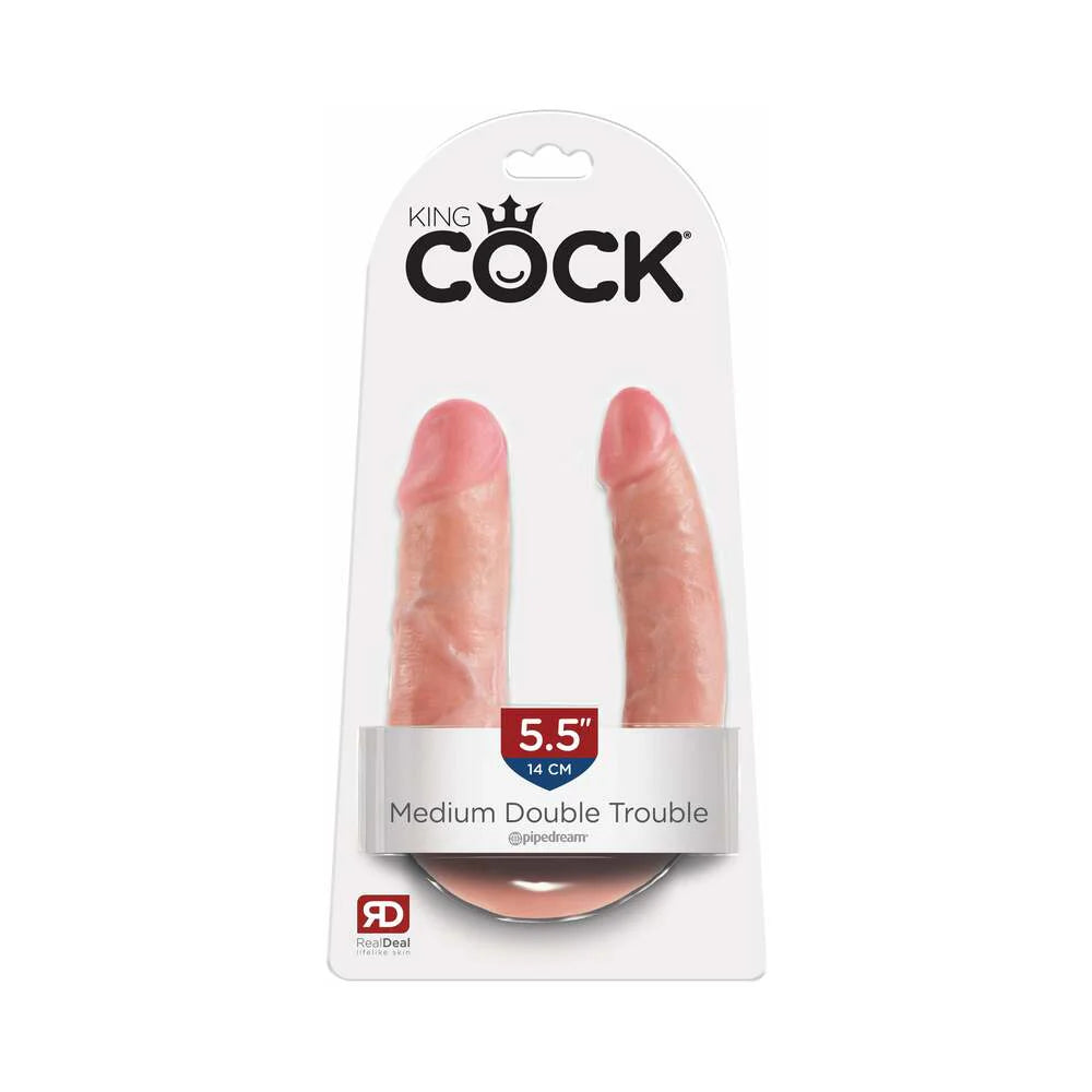 Pipedream King Cock Double Trouble Realistic Dual-Ended Dildo