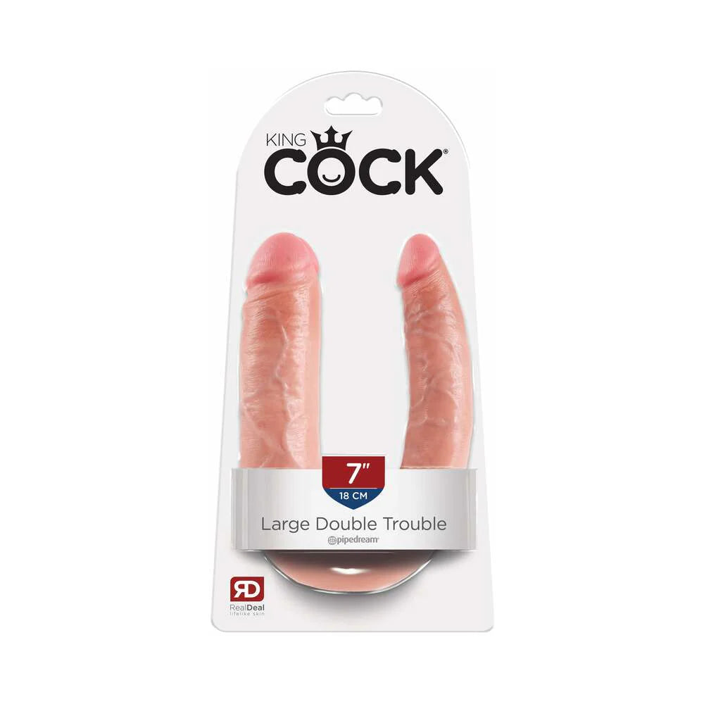 Pipedream King Cock Double Trouble Realistic Dual-Ended Dildo