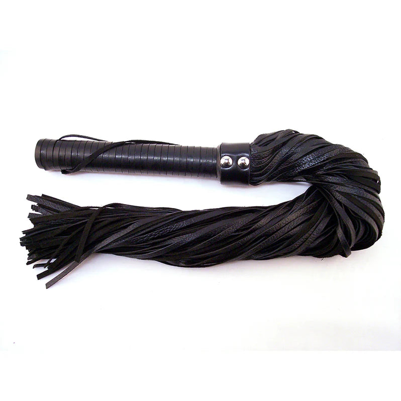 Rouge Leather Flogger with Leather Handle