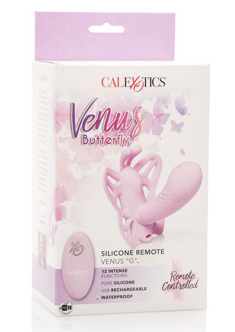 CalExotics Venus Butterfly Venus G Silicone Rechargeable Strap-On with Remote Control