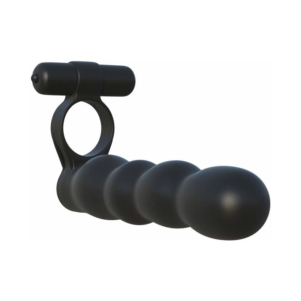 Pipedream Fantasy C-Ringz Posable Partner Double Penetrator Cock Ring with Bullet