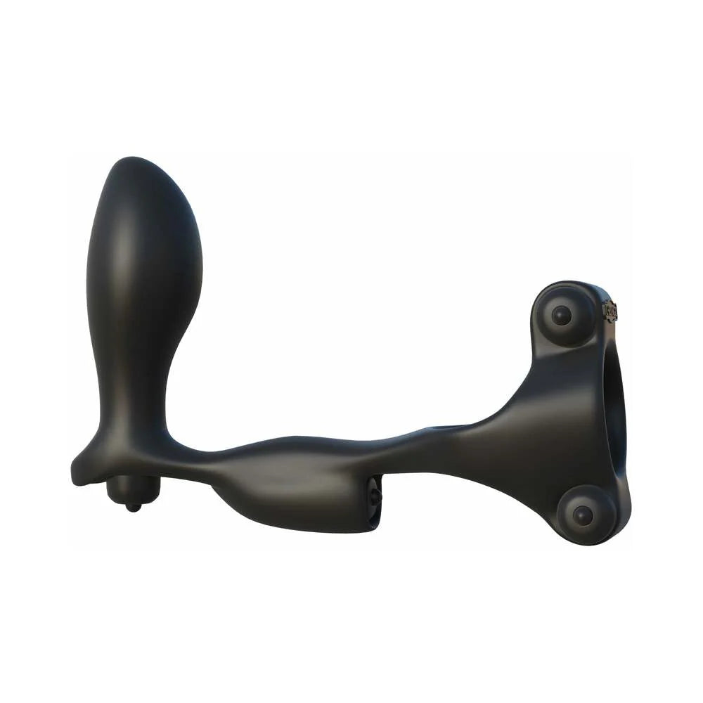 Pipedream Fantasy C-Ringz Ultimate Ass-Gasm Vibrating Silicone Cockring With Anal Plug