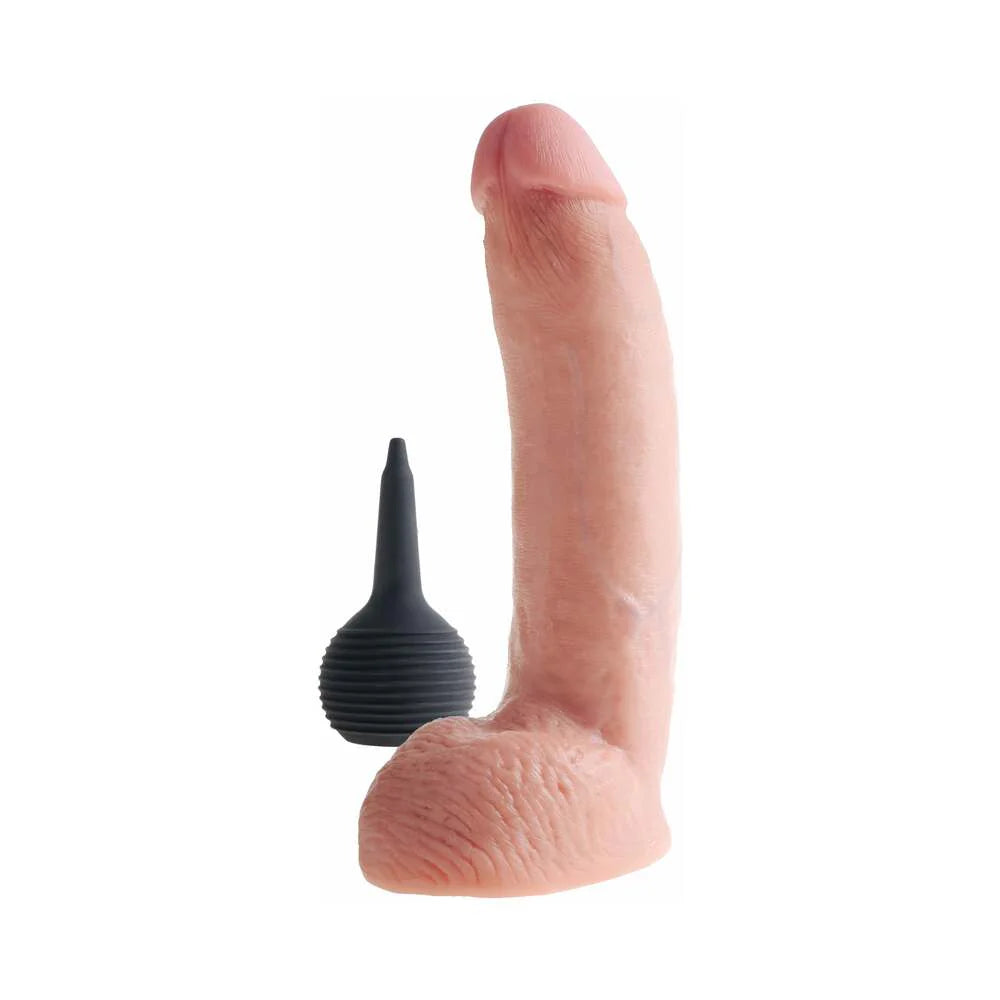 Pipedream King Cock 9 in. Squirting Cock With Balls Realistic Dildo