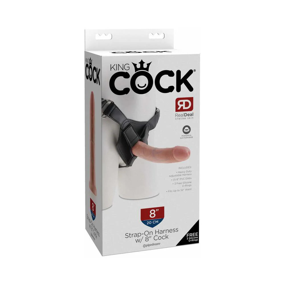 Pipedream King Cock Strap-on Harness With 8 in. Dildo