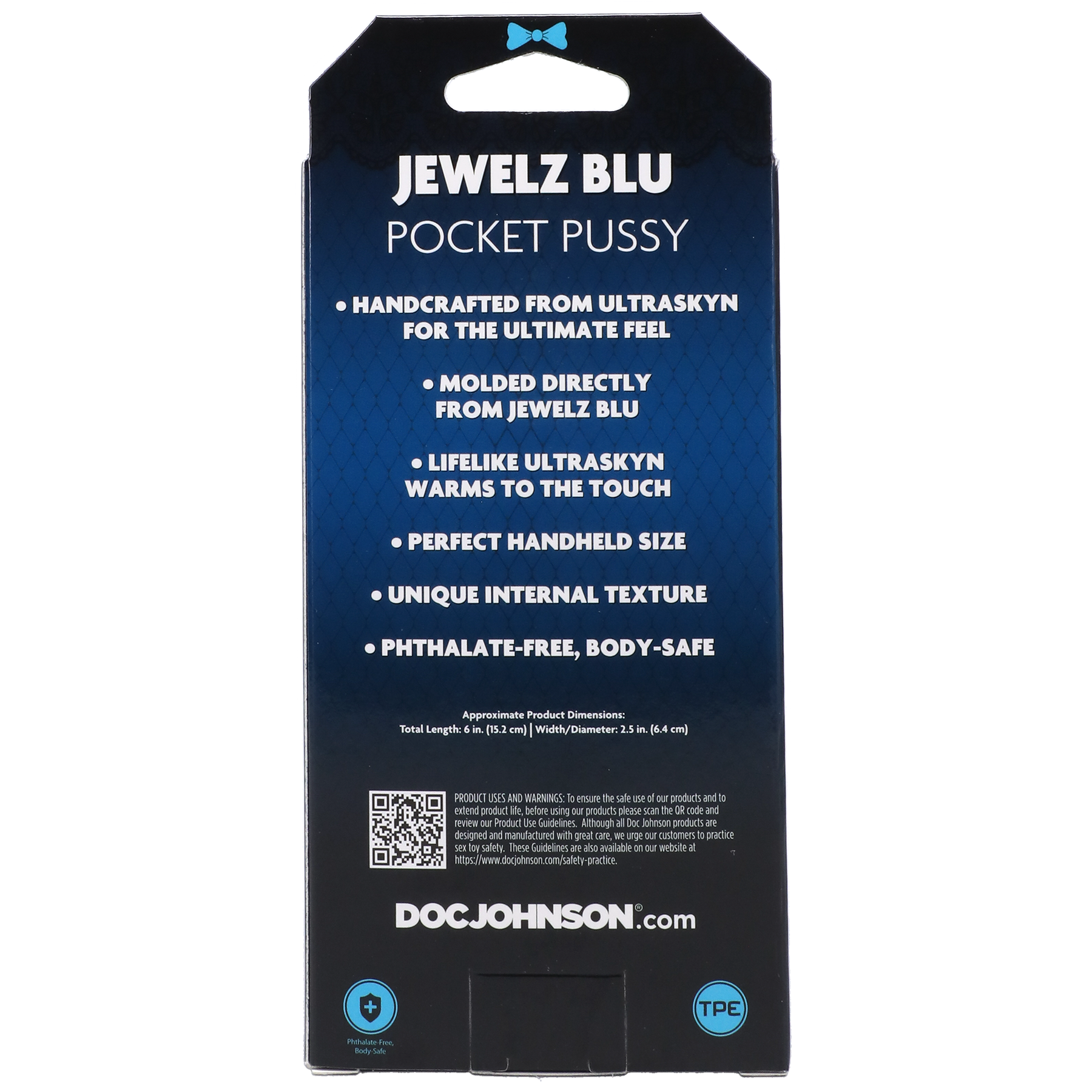 Doc Johnson Signature Strokers - Jewelz Blu - ULTRASKYN Pocket Pussy