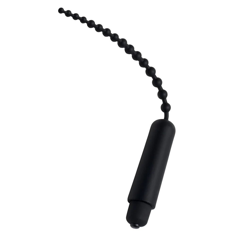 Masters Dark Rod Vibrating Beaded Silicone Sound