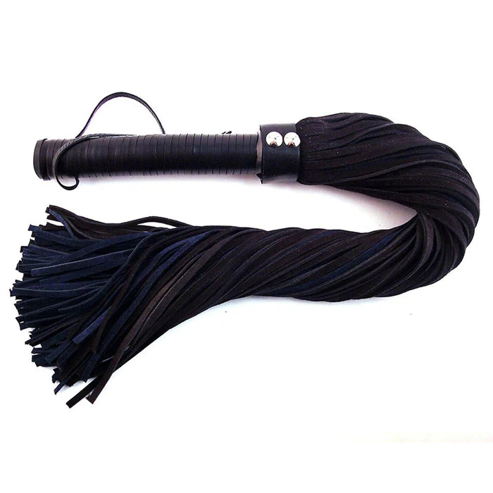 Rouge Suede Flogger with Leather Handle