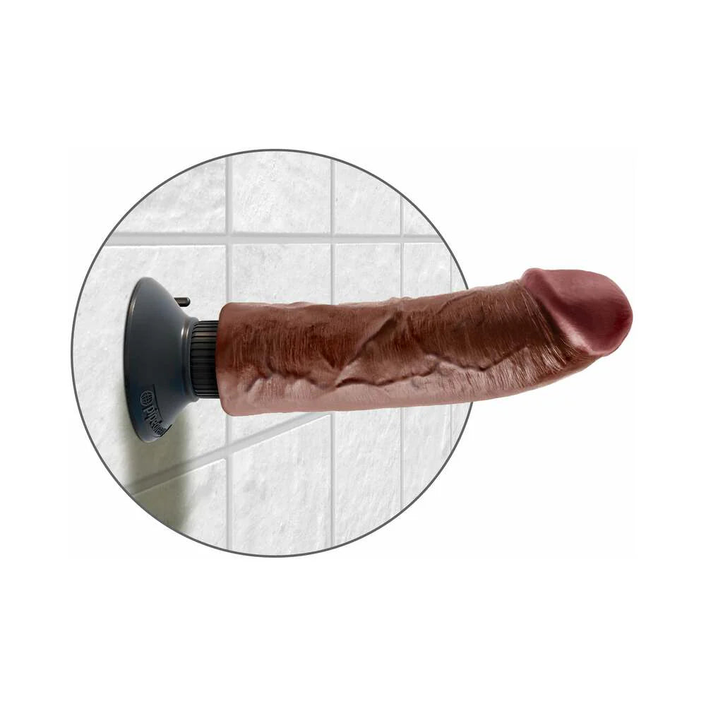 Pipedream King Cock 8 in. Vibrating Cock Poseable Dildo With Suction Cup