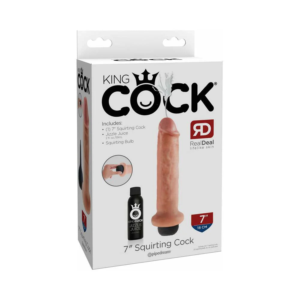 Pipedream King Cock 7 in. Squirting Cock Realistic Dildo