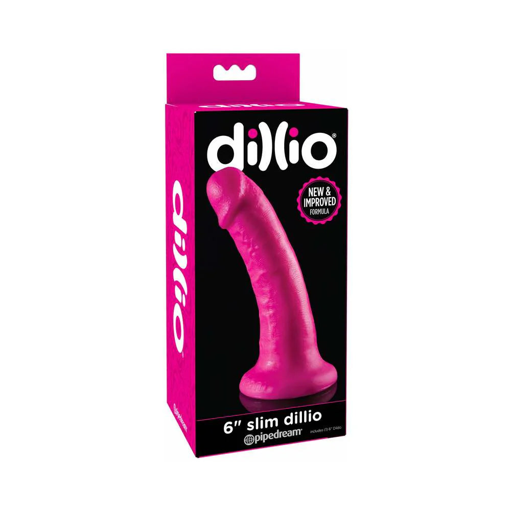Pipedream Dillio 6 in. Slim Realistic Dildo With Suction Cup