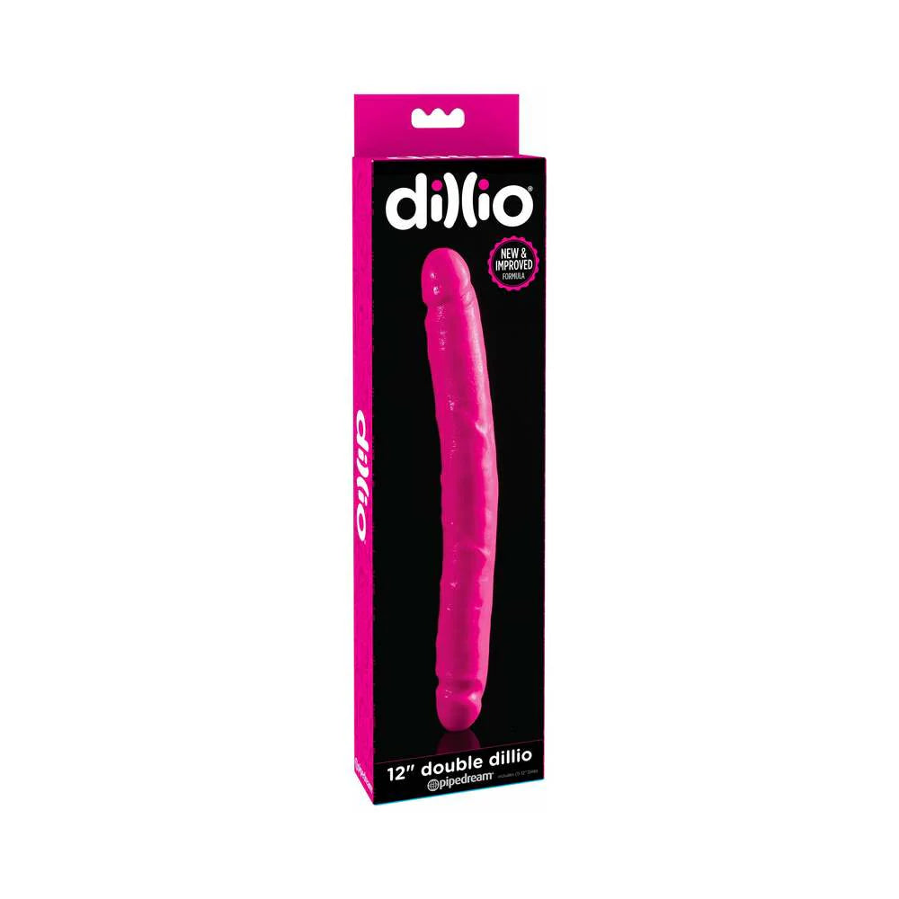 Pipedream Dillio 12 in. Double Dong Realistic Dual-Ended Dildo