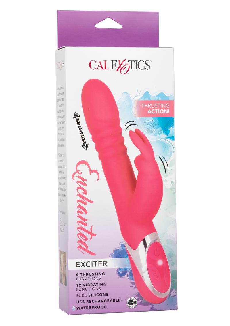 CalExotics Enchanted Exciter™ Rechargeable Silicone Thrusting Rabbit Vibrator