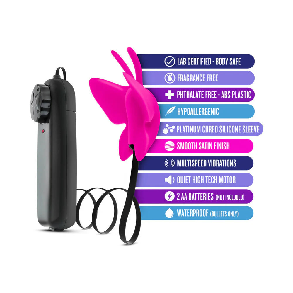 Blush Luxe Butterfly Teaser Remote-Controlled Silicone Mini Vibrator