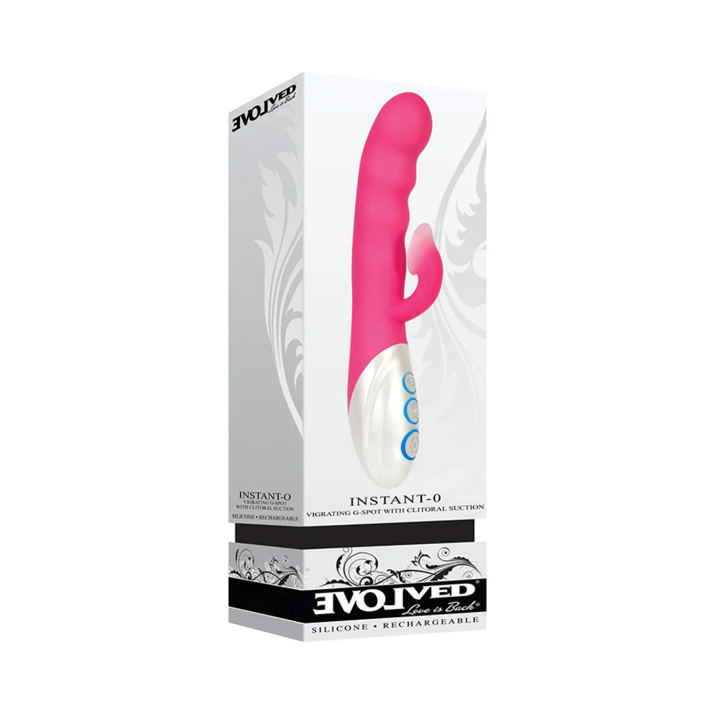 Evolved Instant-O Rechargeable Silicone Dual Stimulator With Clitoral Suction