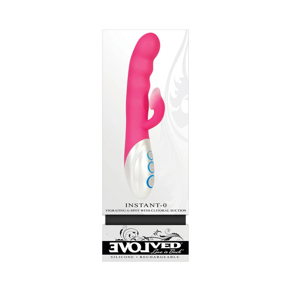 Evolved Instant-O Rechargeable Silicone Dual Stimulator With Clitoral Suction