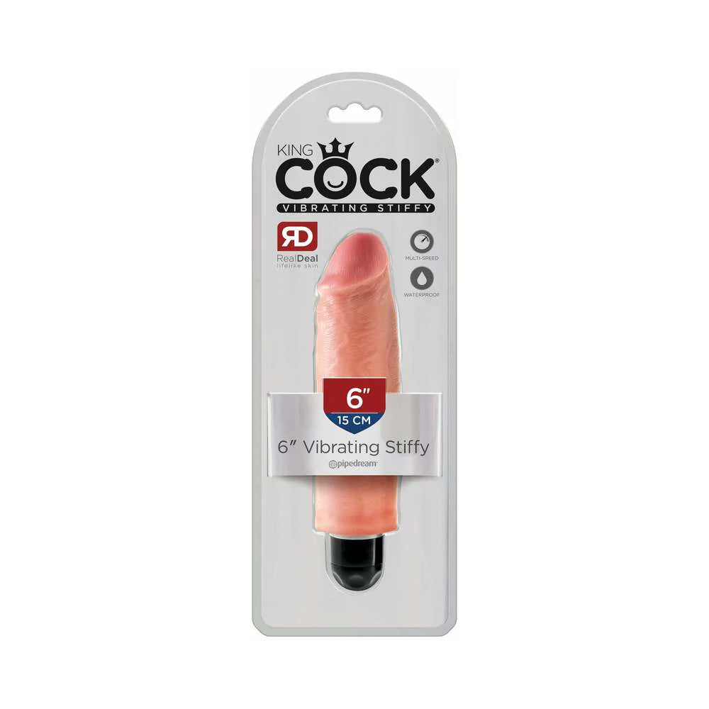 Pipedream King Cock 6 in. Vibrating Stiffy Realistic Dildo