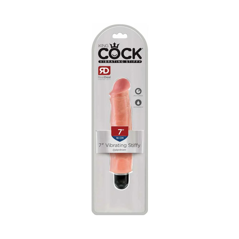 Pipedream King Cock 7 in. Vibrating Stiffy Realistic Dildo