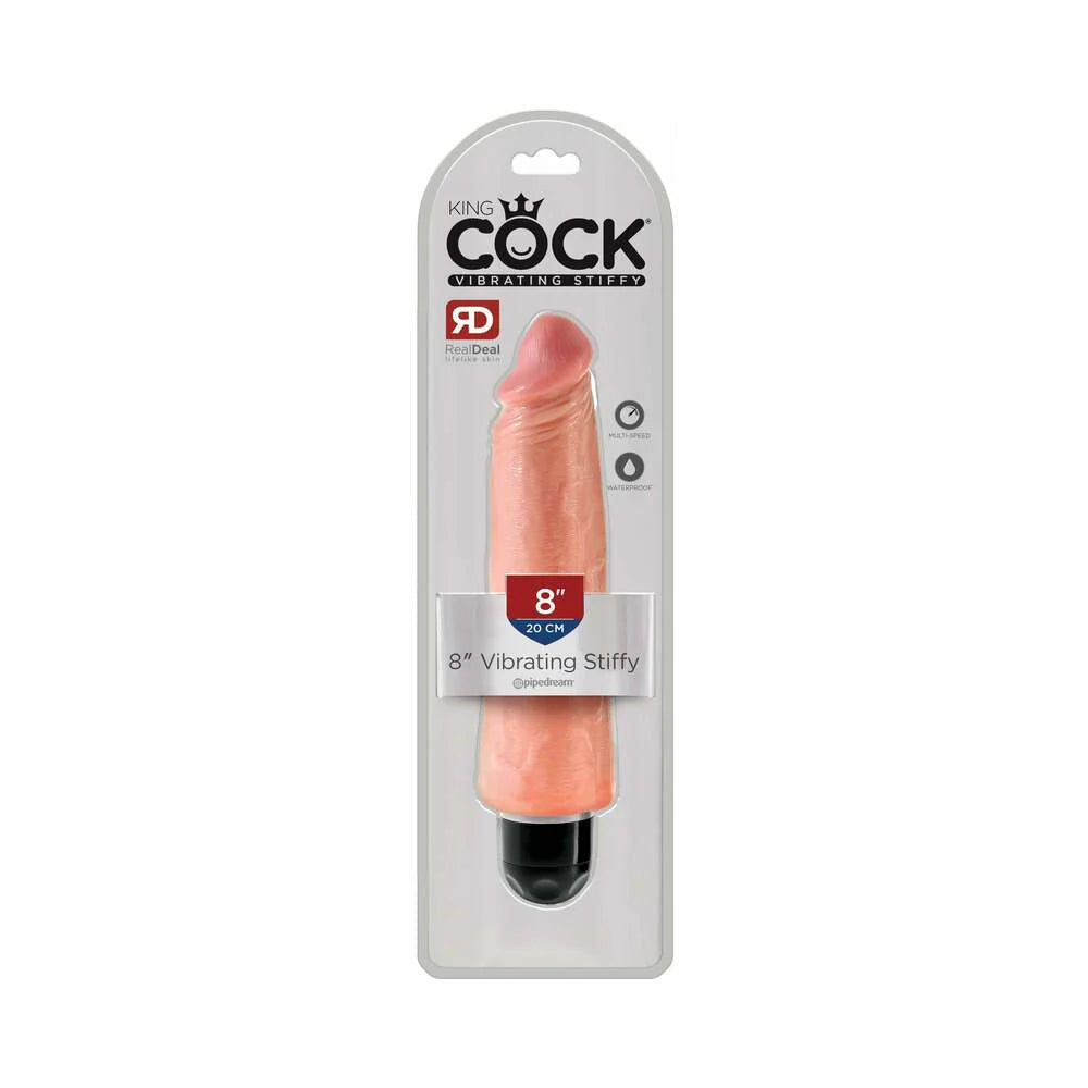 Pipedream King Cock 8 in. Vibrating Stiffy Realistic Dildo