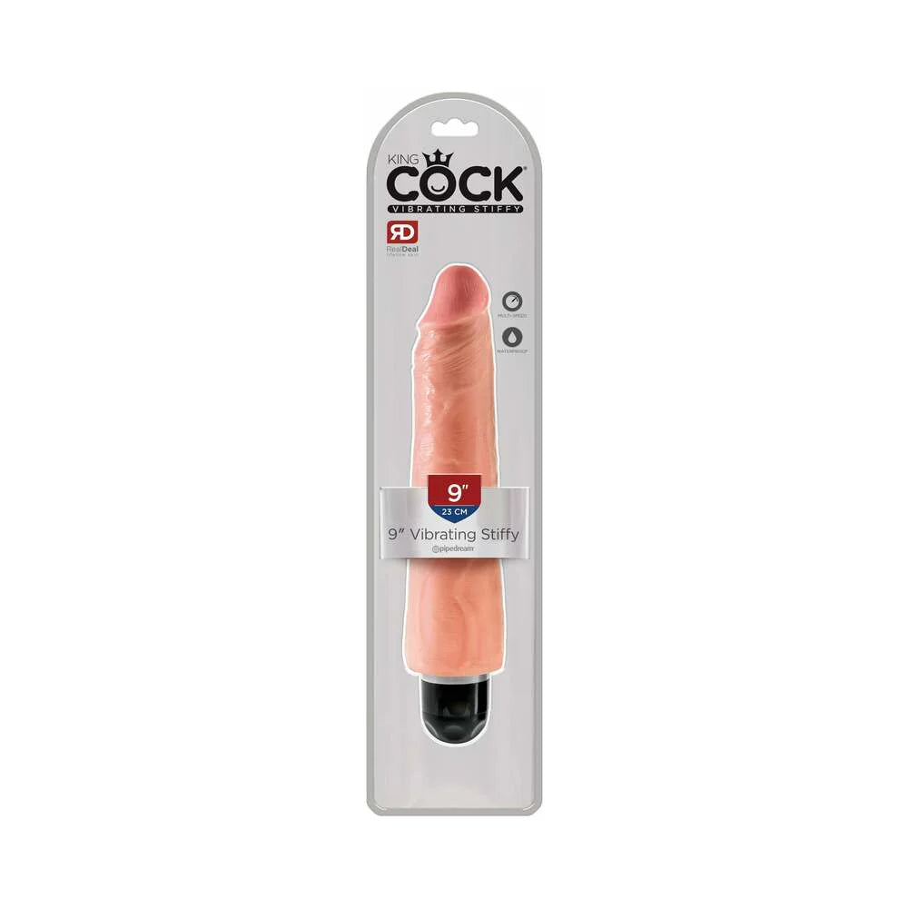 Pipedream King Cock 9 in. Vibrating Stiffy Realistic Dildo