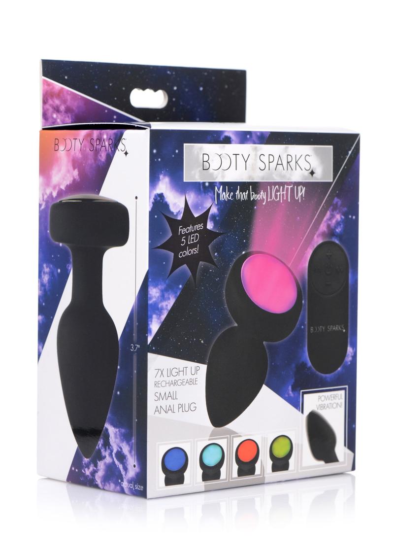 Booty Sparks Rechargeable Light Up Vibrating Anal Plug with Remote Control