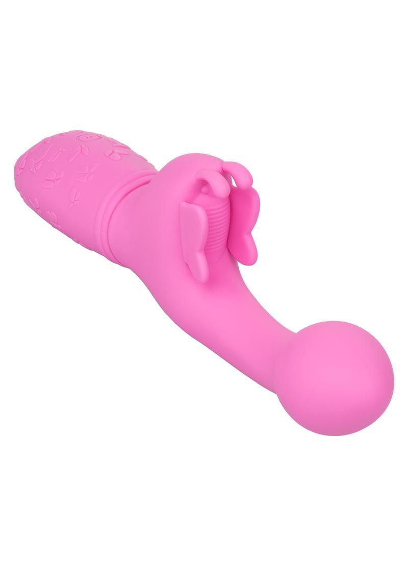 CalExotics Butterfly Kiss Rechargeable Silicone Dual Vibrator