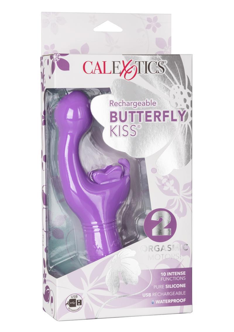 CalExotics Butterfly Kiss Rechargeable Silicone Dual Vibrator