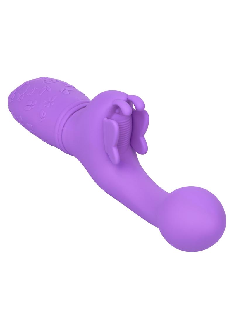 CalExotics Butterfly Kiss Rechargeable Silicone Dual Vibrator