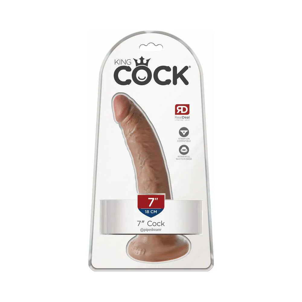 Pipedream King Cock 7 in. Cock Realistic Dildo With Suction Cup