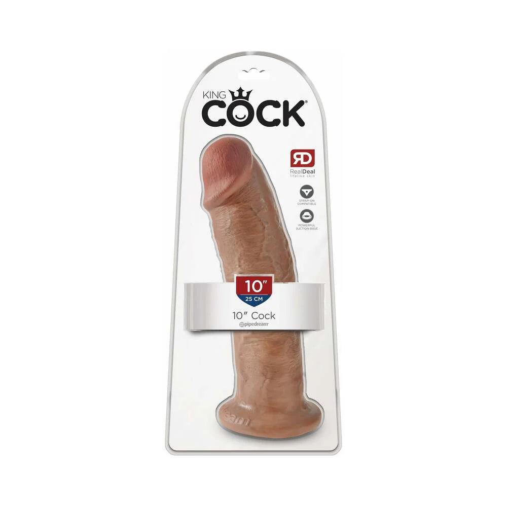 Pipedream King Cock 10 in. Cock Realistic Dildo With Suction Cup