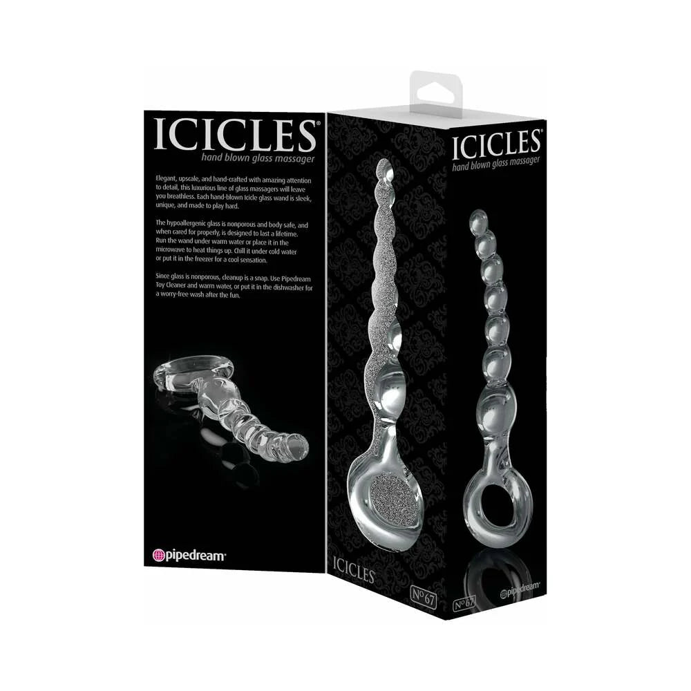 Pipedream Icicles No. 67 Beaded Glass Massager